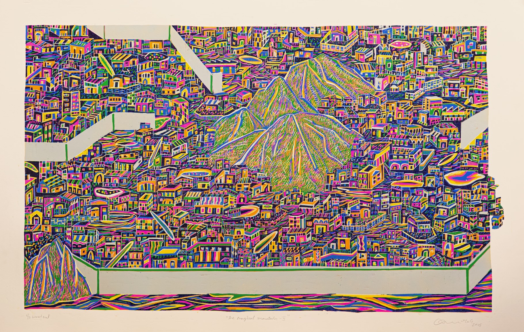 Anilakumar Govindappa, woodcut, contemporary art, spaces